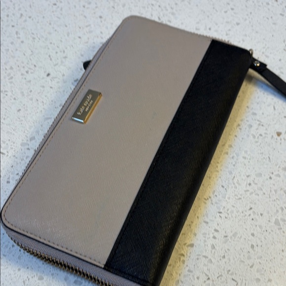 kate spade Handbags - Kate Spade Beige and Black Wallet